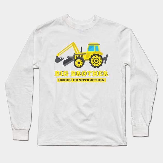 Announcement Baby Promoted to Big brother Under Construction Long Sleeve T-Shirt by DesignergiftsCie